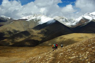 Terres Oubliées trekkeurs au coeur de la région du mustang au nepal