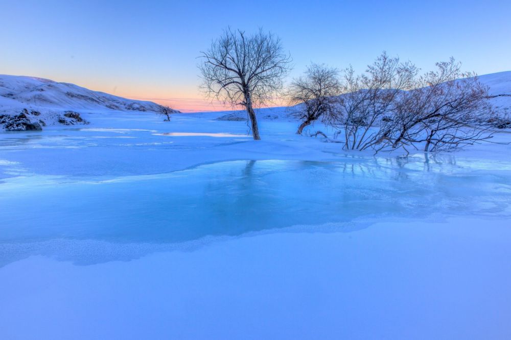 Ambiance hivernale dans les steppes de l'Arkhangai