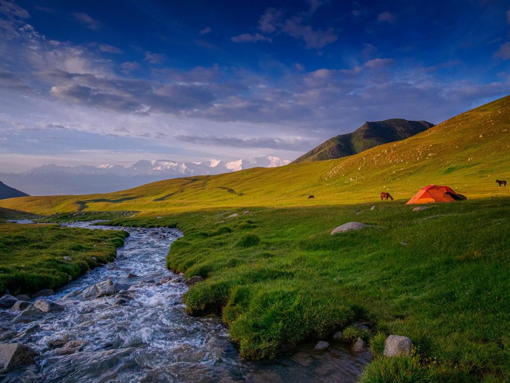 Les lieux de bivouacs sont spectaculaires sur ce trek