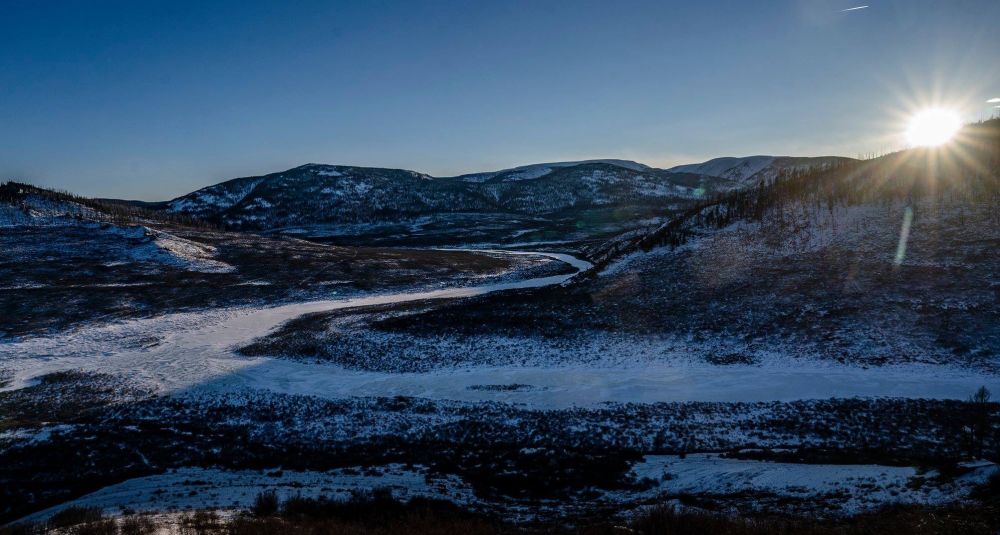 Lumières d'hiver dans le Terelj - Khentii