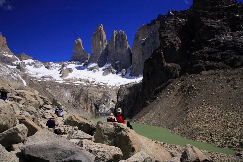 Moment de contemplation face aux Torres del Paine