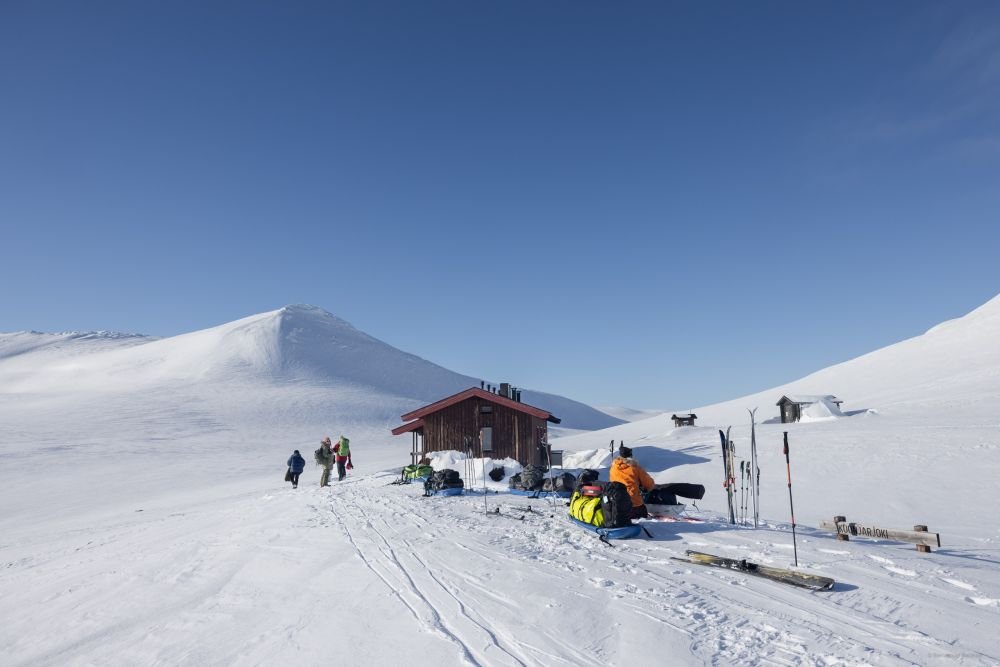 Petit moment de repos dans un refuge finlandais