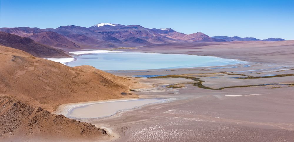 Lagune au milieu du désert d'Atacama, en Argentine