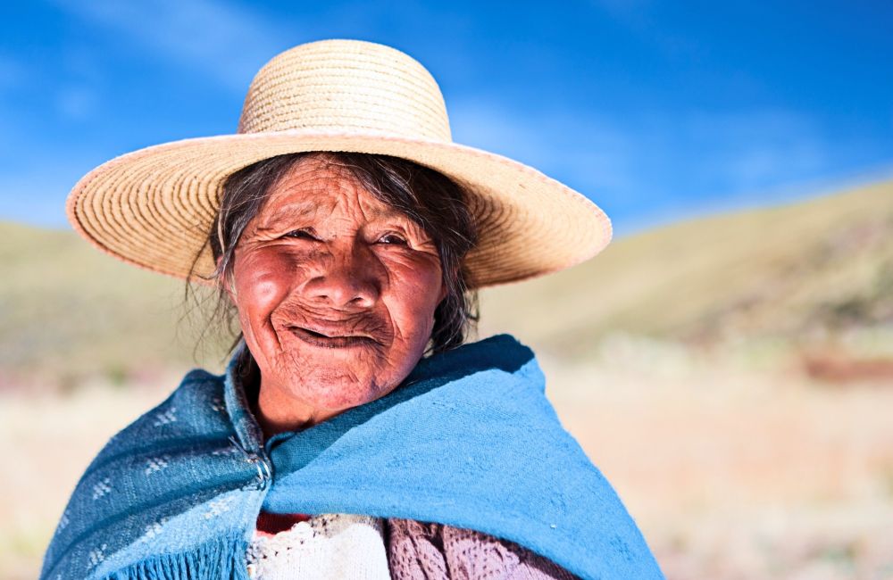 Eleveuse andine en pays Aymara