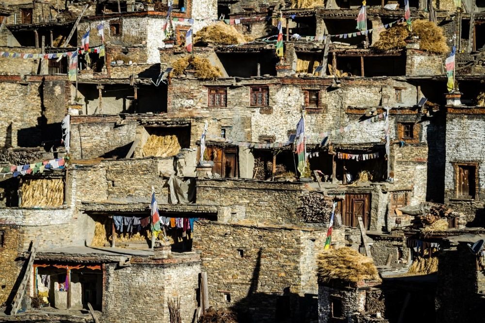 Village tibétain de Phu au Népal