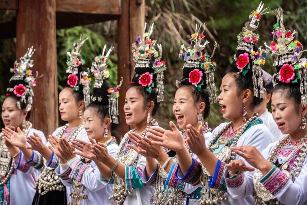 cérémonie d'accueil Dong à Huanggang