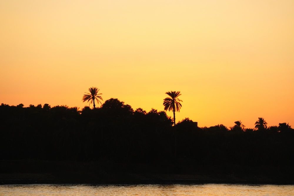 coucher de soleil vallée du Nil Egypte croisière en sandal