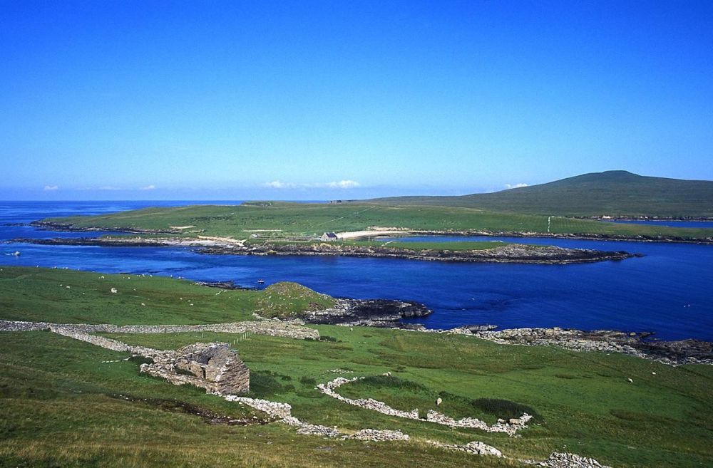 île de Noss vue de Bressay