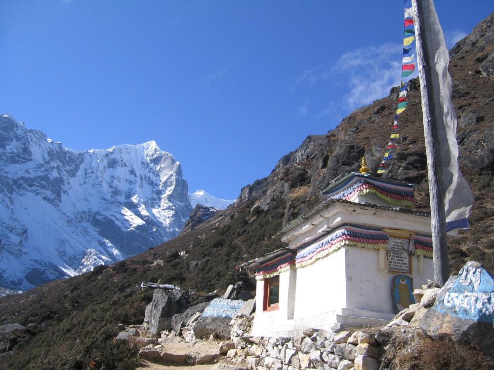 monastère sur la haute route de l'Everest