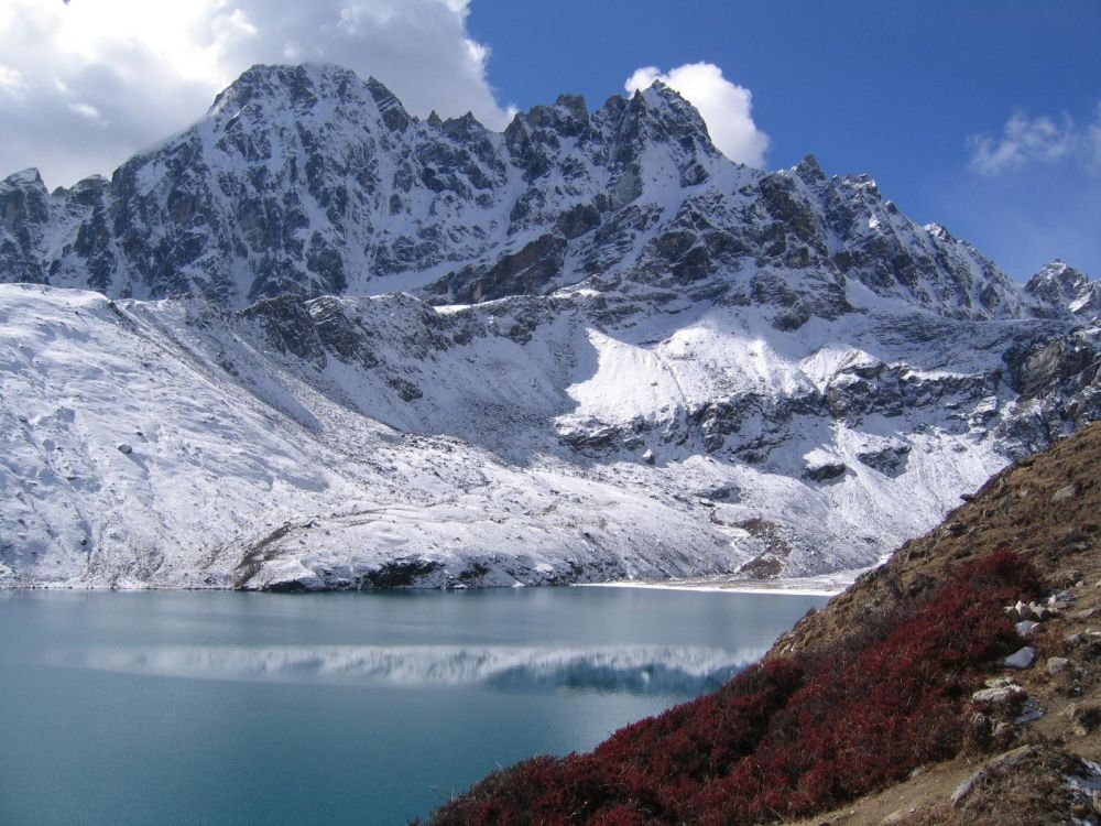 lac Gokyo, haute route de l'Everest
