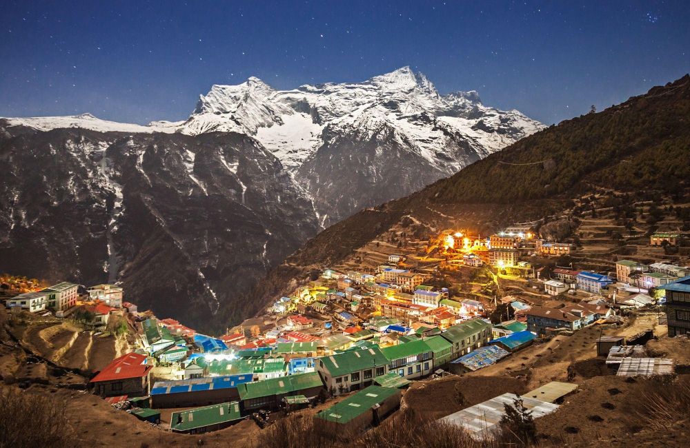 Namche Bazaar, porte des treks dans la région de l'Everest