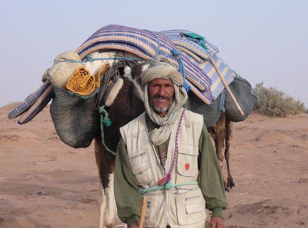 Portrait dans le désert du Draa