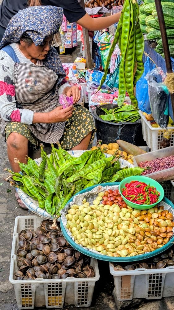 Marché en Indonésie