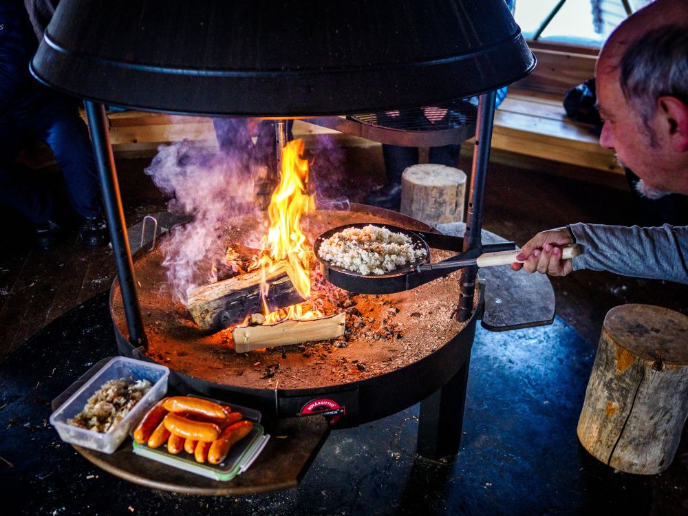 Déjeuner dans un Kotta finlandais