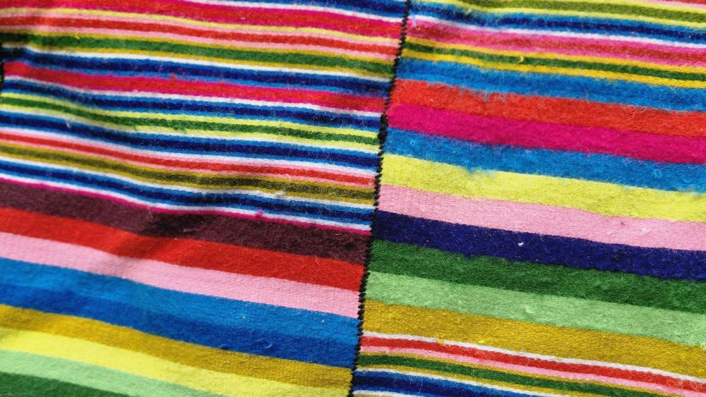 "pangden" tablier tissé des femmes tibétaines à Olangchungola