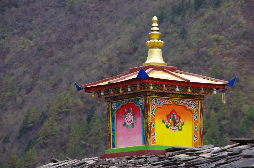 petit monastère le long du tour du Manaslu