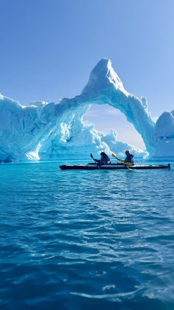 Sortie  kayak de mer, voyage au Groenland