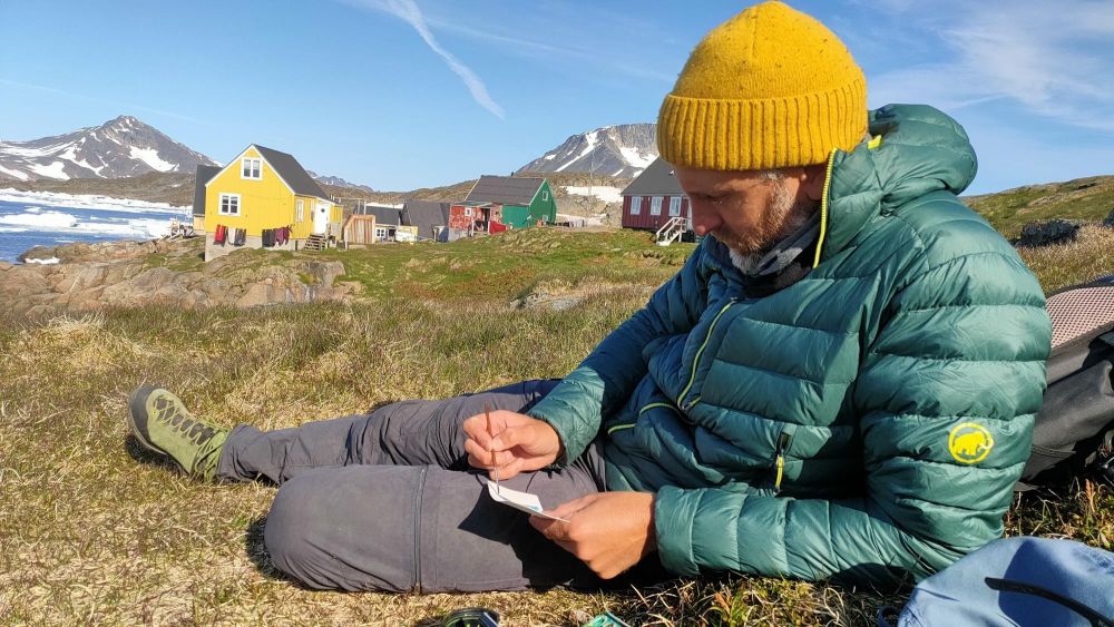 Petite séance dessin après une belle journée de randonnée