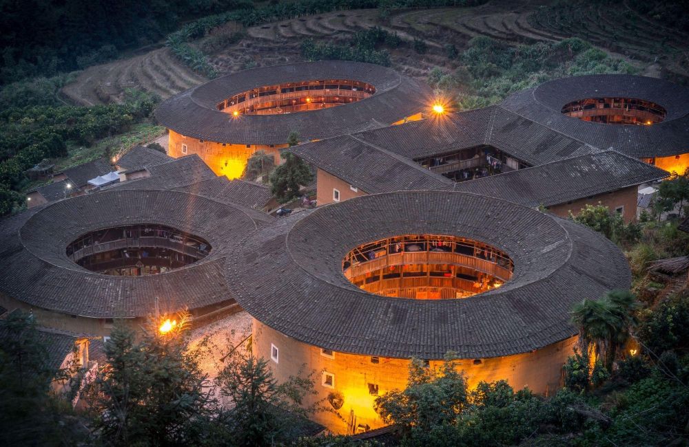 tulou, maisons-forteresses de l'ethnie Hakka dan le Fujian