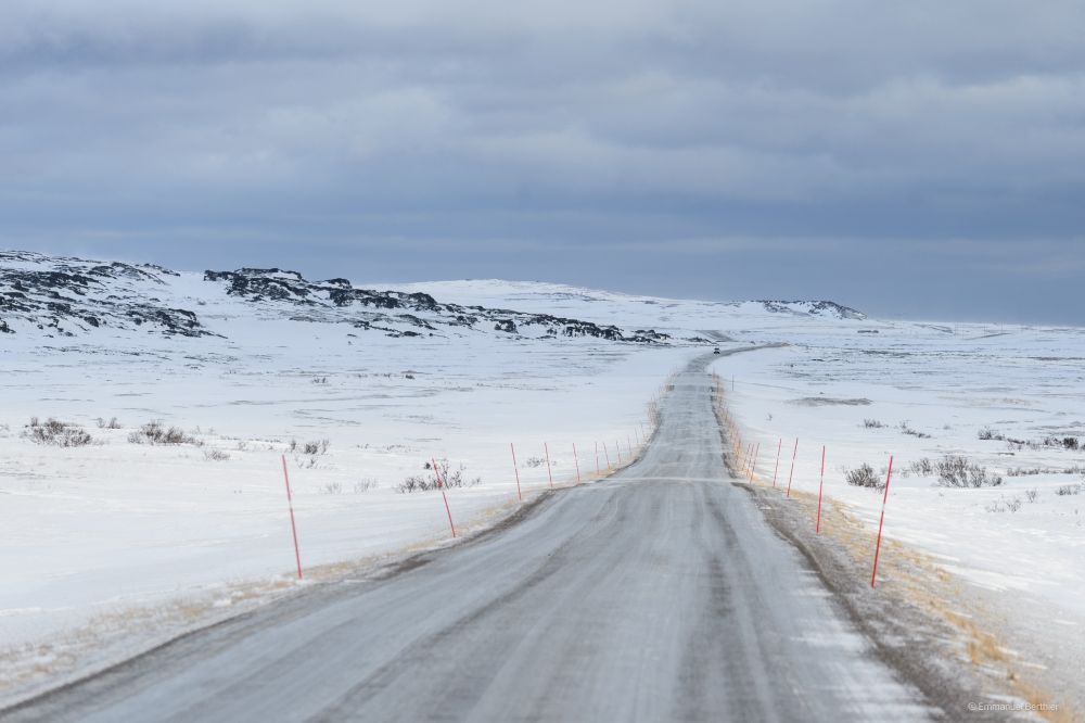 Ambiance arctique sur la route menant à Vardø
