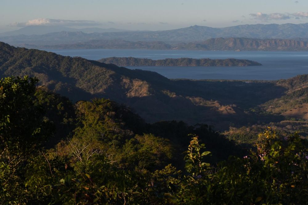 Golfe de Nicoya depuis les montagnes du Cerro Escondido