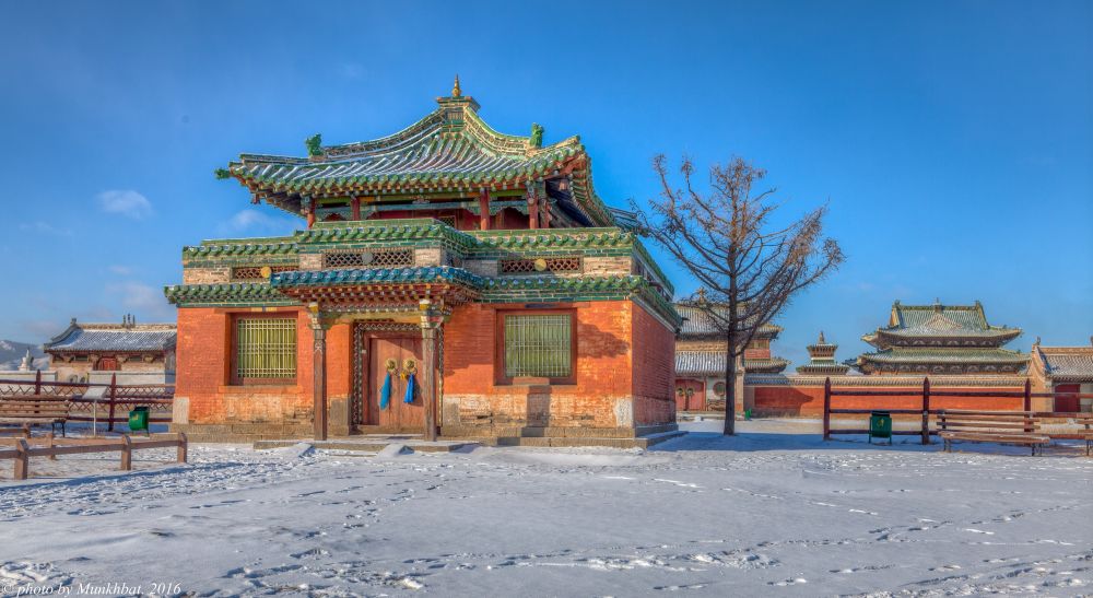 Le temple du Dalai Lama au monastère d'Erden Zuu