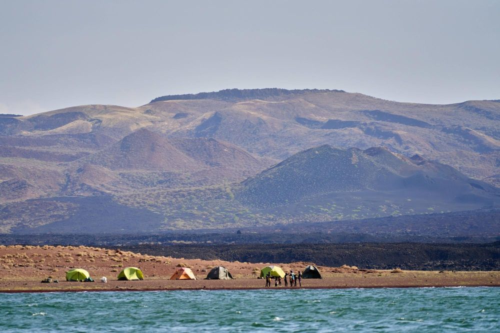 bivouac lac Turkana nord Kenya