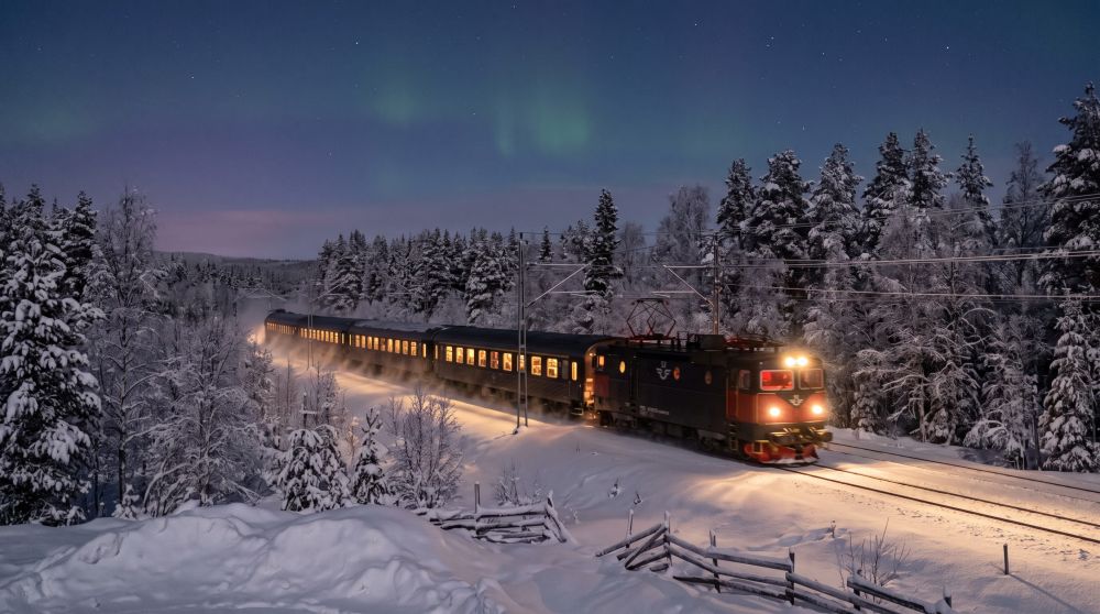 Train de nuit entre Narvik et Stockholm