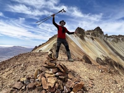 © Laurent Daburon - Sur l'antécime du volcan Tunupa Sur l'antécime du volcan Tunupa