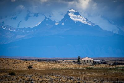 Estancia perdue dans la pampa argentine, en Patagonie