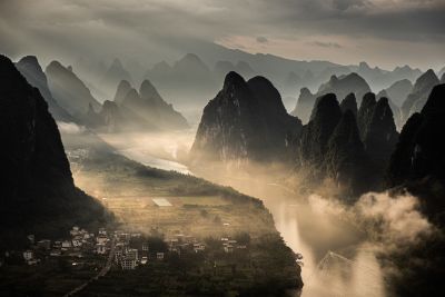 Jour 11 : Yangshuo - lever de soleil, pêche au cormoran et spectacle nocturne
