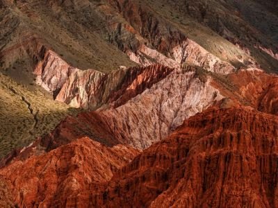 Couleurs des quebradas sédimentaires