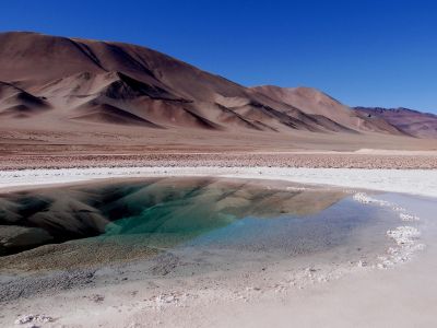 Ojo de Mar dans le salar d'Antofalla
