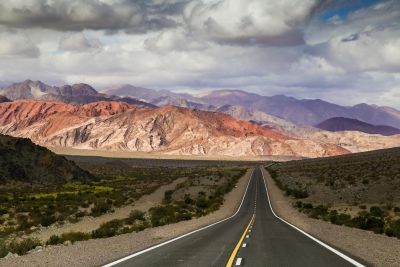 Retour aux grandes routes asphaltées avant de retrouver Cafayate ...