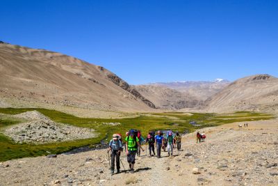 © Claire Roiron - Jour 23 : Du camp de bergers  au plateau de Vrang , sous le col 4500 m Jour 23 : Du camp de bergers  au plateau de Vrang , sous le col 4500 m