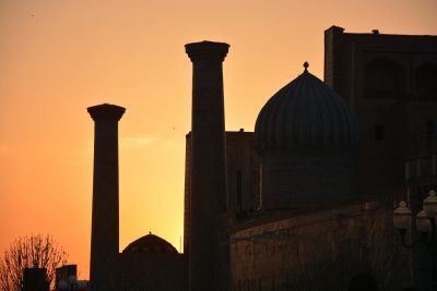 © Stéphanie Kergourlay - Coucher de soleil sur Khiva Coucher de soleil sur Khiva