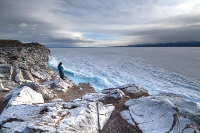 © Terres Oubliées - Direction le  lac Khövsgöl en glace Direction le  lac Khövsgöl en glace