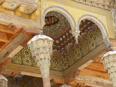 Palais et décorations en Stück et albâtre dans la cité de Boukhara