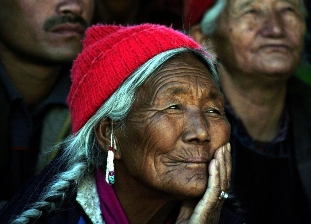 Portrait d'une femme agée voyage ladaka en Inde - &copy; Sylvain Lenglart
