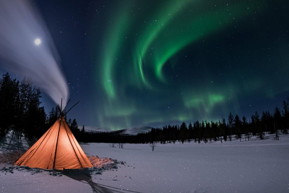 Aurores boréales en laponie - &copy; Sébastien le gourrierrec