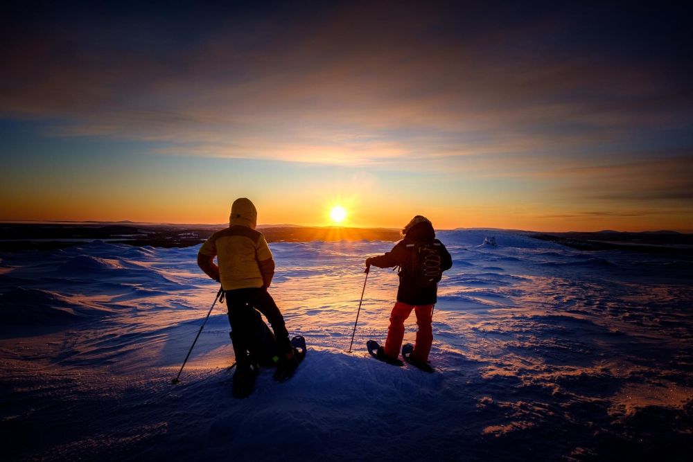 sortie raquette voyage en laponie - &copy; Nicolas Fragiacomo