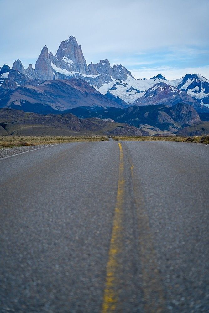 route avec vue sur le Fitz Roy - &copy; Matthieu Reynier