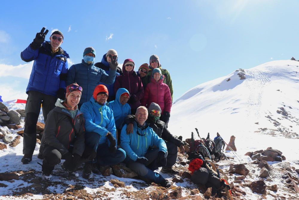 groupe de voyageurs trek au nepal - &copy; Stéphanie Kergourlay