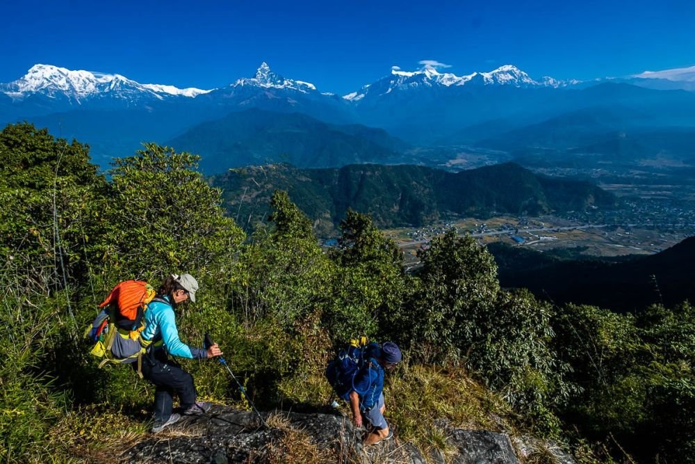 trekkeurs au nepal - © Franck Charton