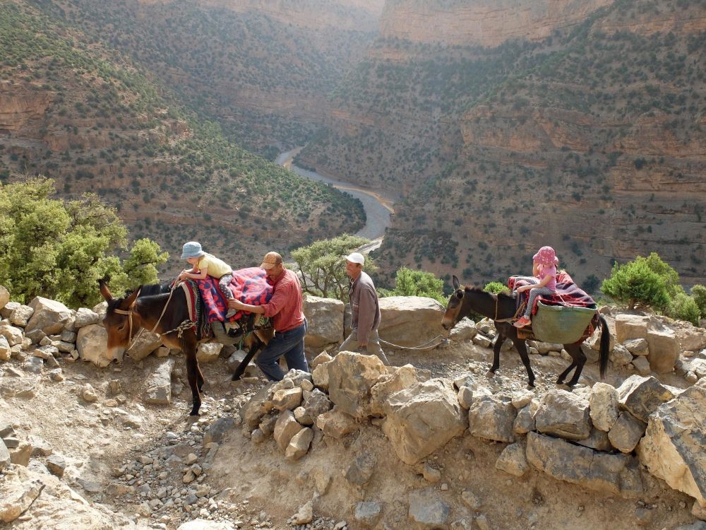 Randonnée muletière en famille dans l'atlas marocain - © Marie Faivre Camus