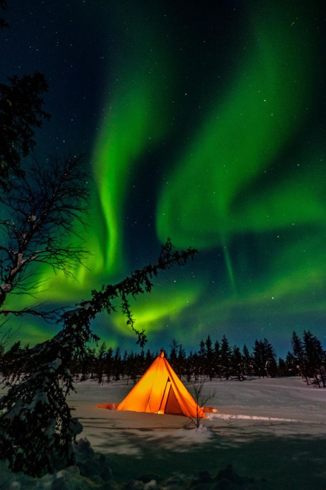 aurores boréales en laponie - &copy; Nicolas Fragiacomo