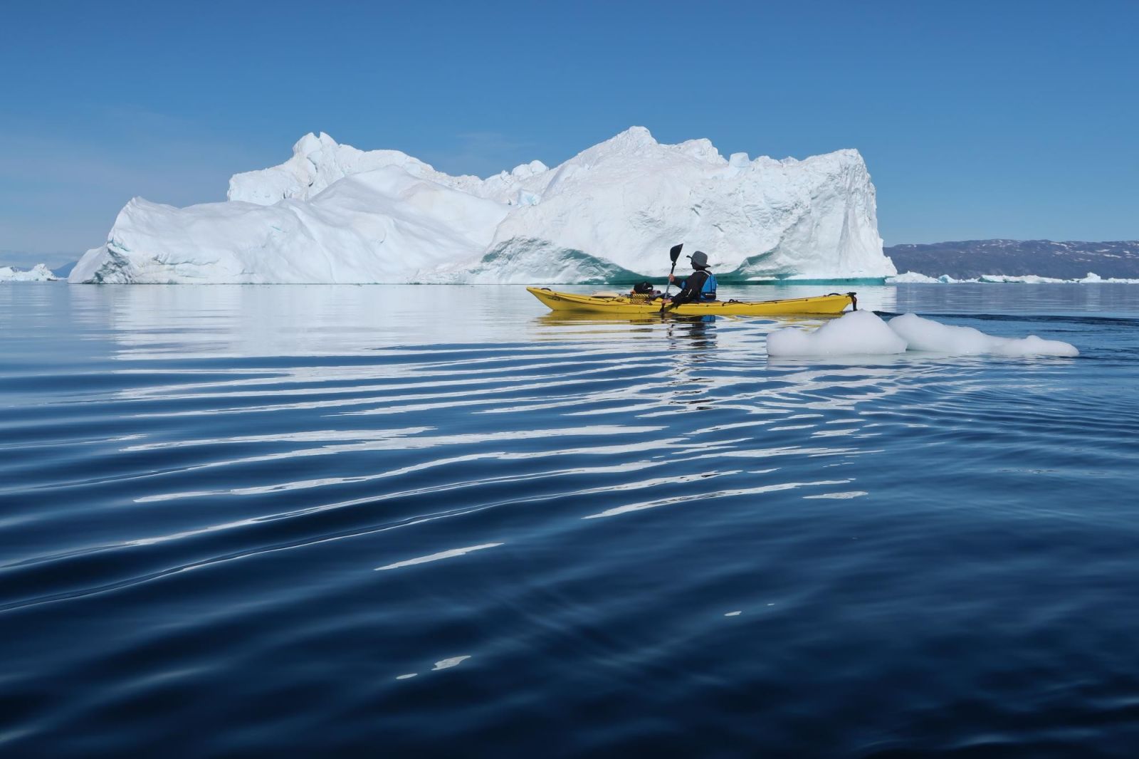 © Aurélie Boithias - Exploration de la baie de Disko en kayak de mer Kayak dans la baie de Disko au Groenland