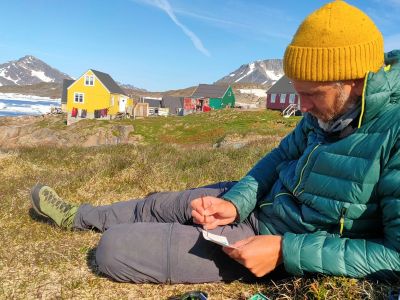 Groenland - Carnet de voyage, aquarelles et randonnées parmi les Icebergs du fjord Sermilik
